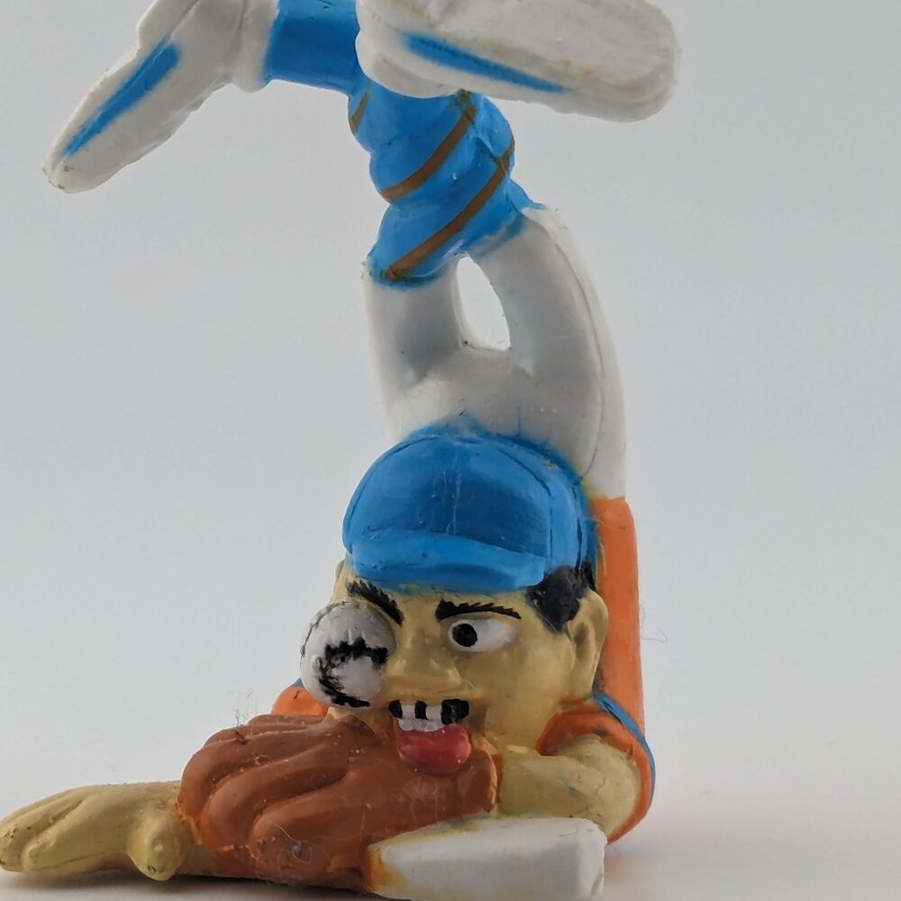 986 Vintage HG Toy SPORT FREAKS pvc figure Cake Topper Baseball Player